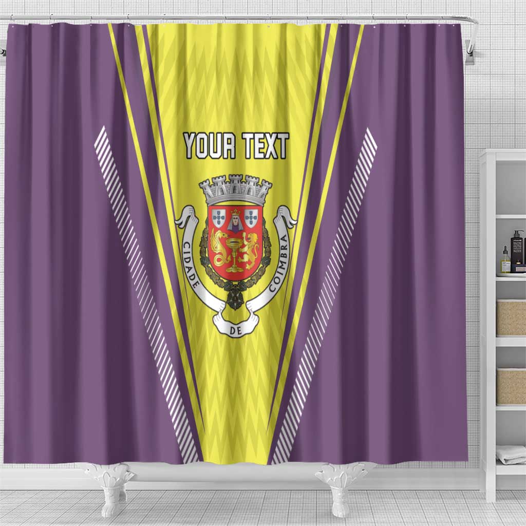 Personalized Coimbra Portugal Shower Curtain Sporty Style - Wonder Print Shop