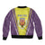 Personalized Coimbra Portugal Sleeve Zip Bomber Jacket Sporty Style - Wonder Print Shop