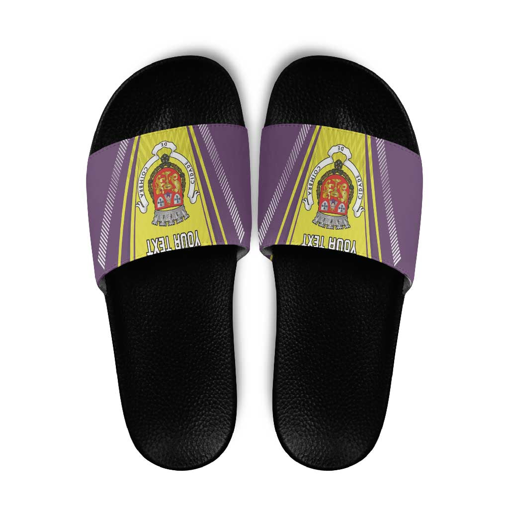 Personalized Coimbra Portugal Slide Sandals Sporty Style - Wonder Print Shop