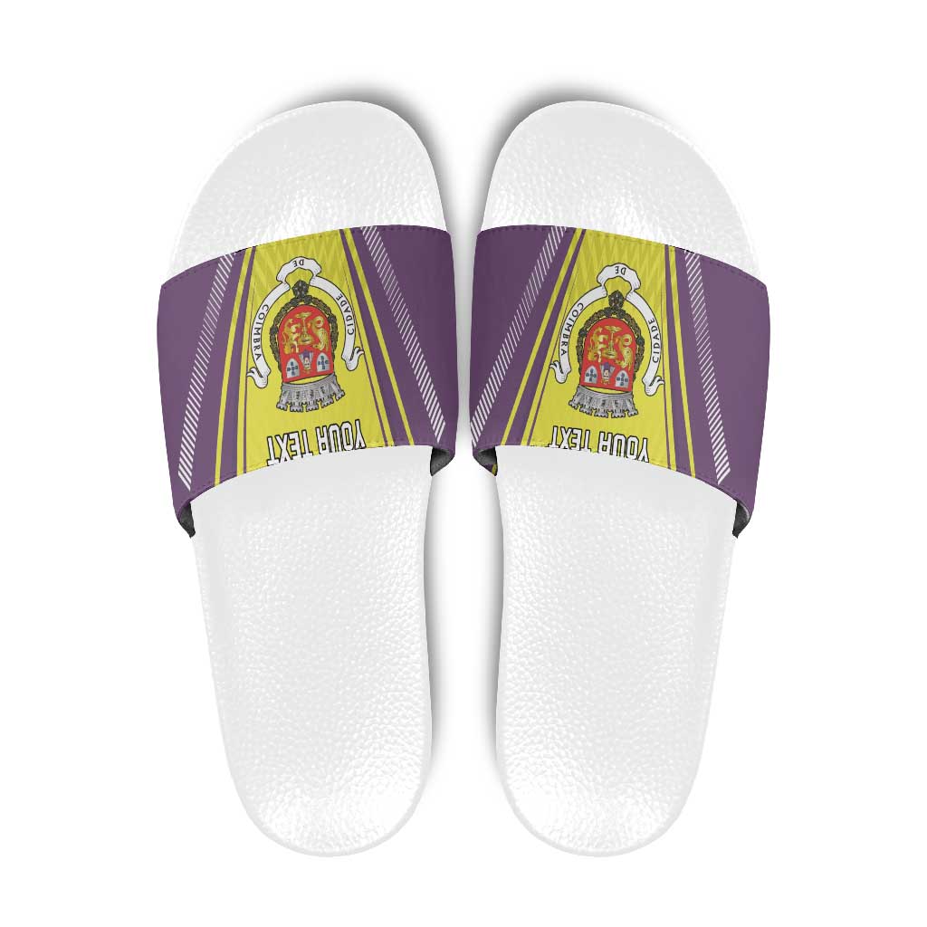 Personalized Coimbra Portugal Slide Sandals Sporty Style - Wonder Print Shop