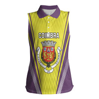 Personalized Coimbra Portugal Women Sleeveless Polo Shirt Sporty Style - Wonder Print Shop