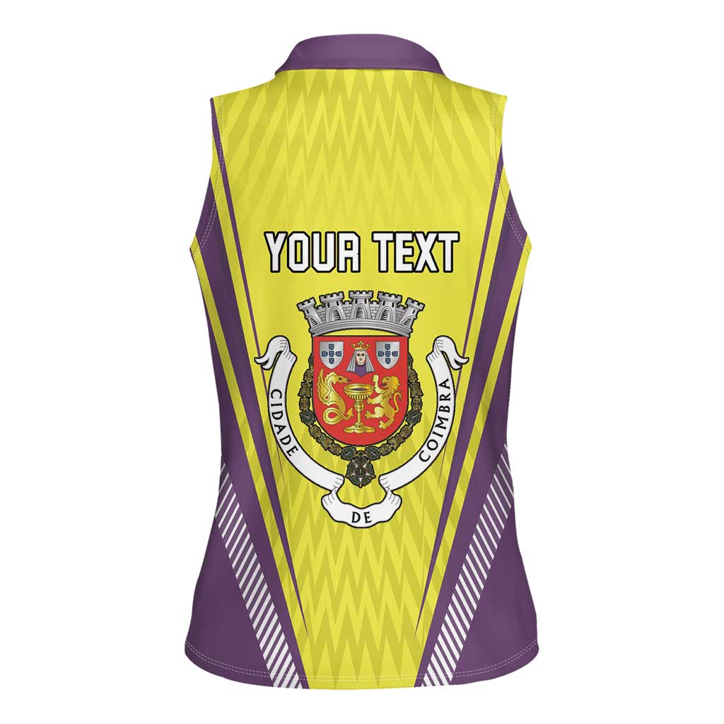 Personalized Coimbra Portugal Women Sleeveless Polo Shirt Sporty Style - Wonder Print Shop