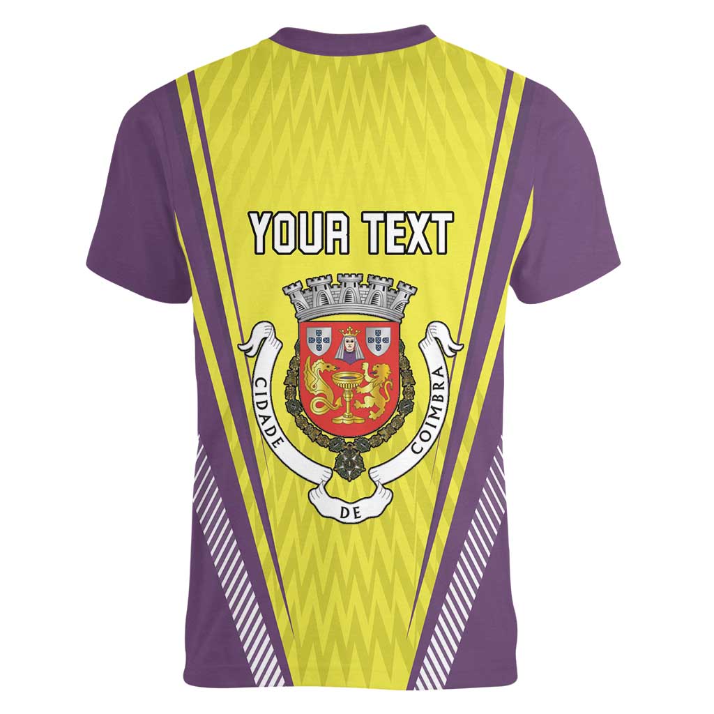 Personalized Coimbra Portugal Women V-Neck T-Shirt Sporty Style - Wonder Print Shop