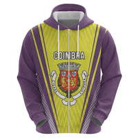 Personalized Coimbra Portugal Zip Hoodie Sporty Style - Wonder Print Shop