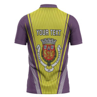 Personalized Coimbra Portugal Zipper Polo Shirt Sporty Style - Wonder Print Shop