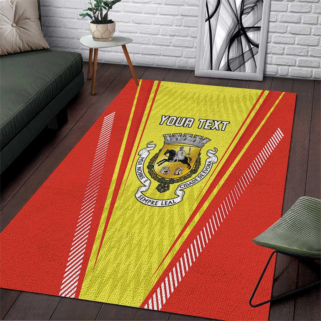 Personalized Evora Portugal Area Rug Sporty Style - Wonder Print Shop
