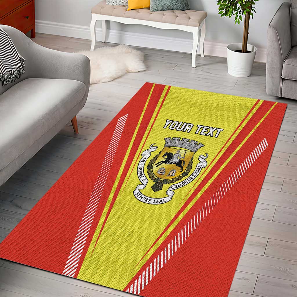 Personalized Evora Portugal Area Rug Sporty Style - Wonder Print Shop