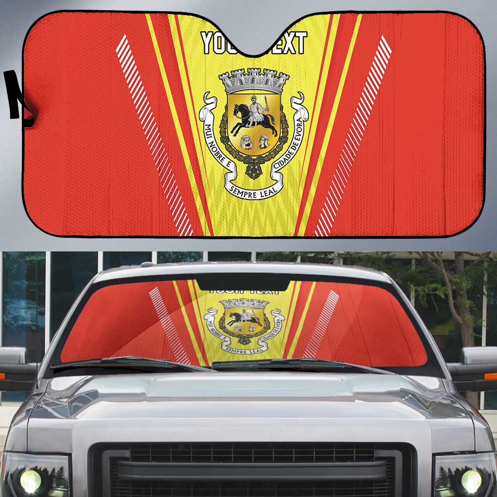 Personalized Evora Portugal Auto Sun Shade Sporty Style - Wonder Print Shop