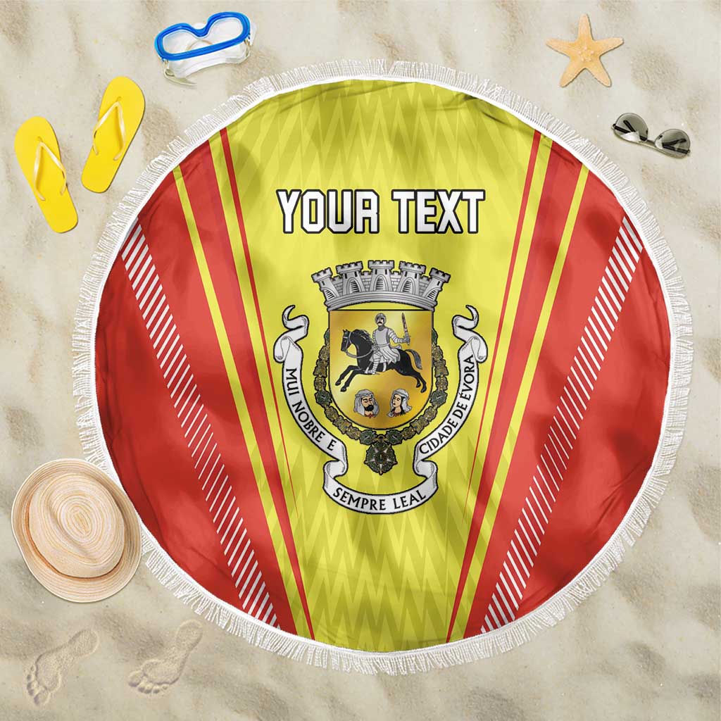 Personalized Evora Portugal Beach Blanket Sporty Style - Wonder Print Shop