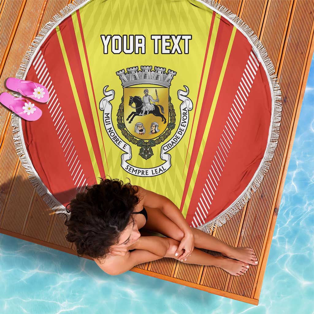 Personalized Evora Portugal Beach Blanket Sporty Style - Wonder Print Shop