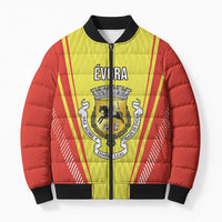 Personalized Evora Portugal Bomber Puffer Jacket Sporty Style - Wonder Print Shop