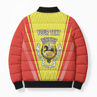 Personalized Evora Portugal Bomber Puffer Jacket Sporty Style - Wonder Print Shop