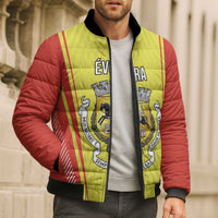 Personalized Evora Portugal Bomber Puffer Jacket Sporty Style - Wonder Print Shop