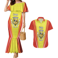 Personalized Evora Portugal Couples Matching Mermaid Dress and Hawaiian Shirt Sporty Style - Wonder Print Shop