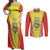 Personalized Evora Portugal Couples Matching Off Shoulder Maxi Dress and Long Sleeve Button Shirt Sporty Style - Wonder Print Shop