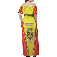 Personalized Evora Portugal Family Matching Off Shoulder Maxi Dress and Hawaiian Shirt Sporty Style - Wonder Print Shop