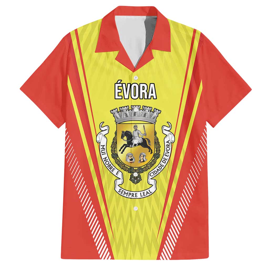 Personalized Evora Portugal Family Matching Short Sleeve Bodycon Dress and Hawaiian Shirt Sporty Style - Wonder Print Shop