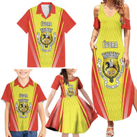 Personalized Evora Portugal Family Matching Summer Maxi Dress and Hawaiian Shirt Sporty Style - Wonder Print Shop