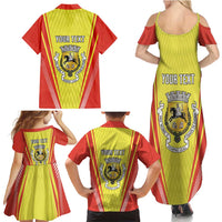 Personalized Evora Portugal Family Matching Summer Maxi Dress and Hawaiian Shirt Sporty Style - Wonder Print Shop