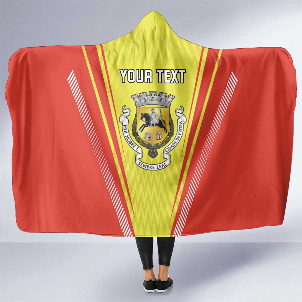 Personalized Evora Portugal Hooded Blanket Sporty Style - Wonder Print Shop