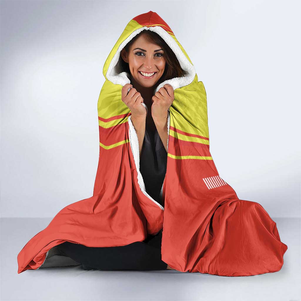 Personalized Evora Portugal Hooded Blanket Sporty Style - Wonder Print Shop
