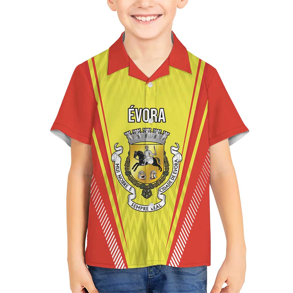 Personalized Evora Portugal Kid Hawaiian Shirt Sporty Style - Wonder Print Shop