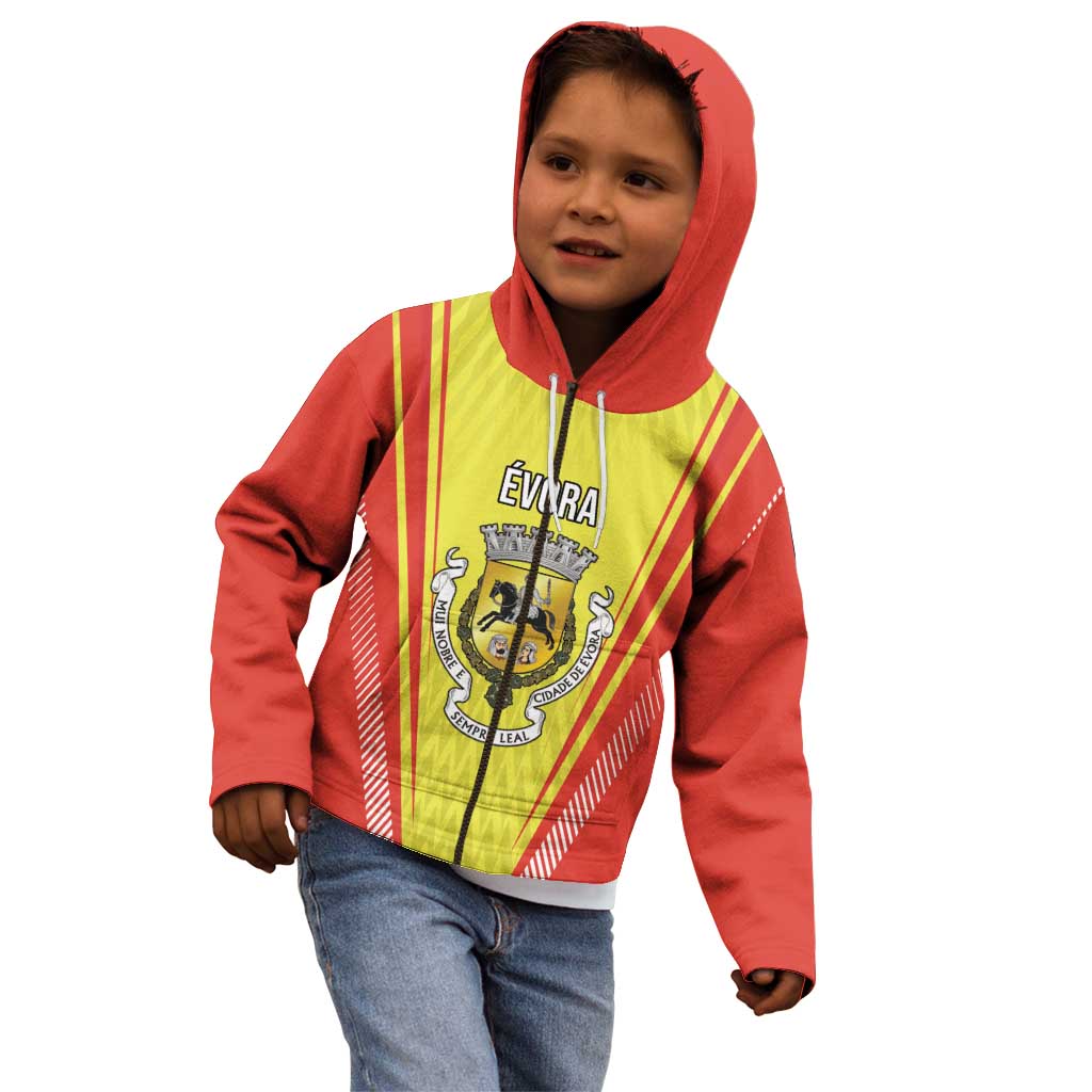 Personalized Evora Portugal Kid Hoodie Sporty Style - Wonder Print Shop