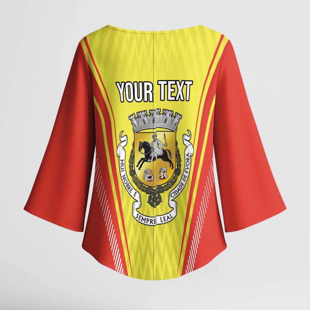 Personalized Evora Portugal Kimono Sleeve Blouse Sporty Style - Wonder Print Shop