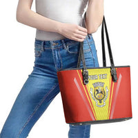 Personalized Evora Portugal Leather Tote Bag Sporty Style - Wonder Print Shop