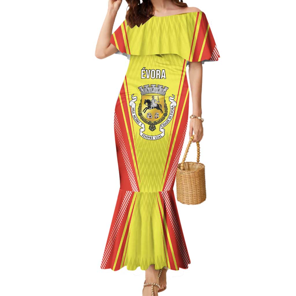 Personalized Evora Portugal Mermaid Dress Sporty Style - Wonder Print Shop