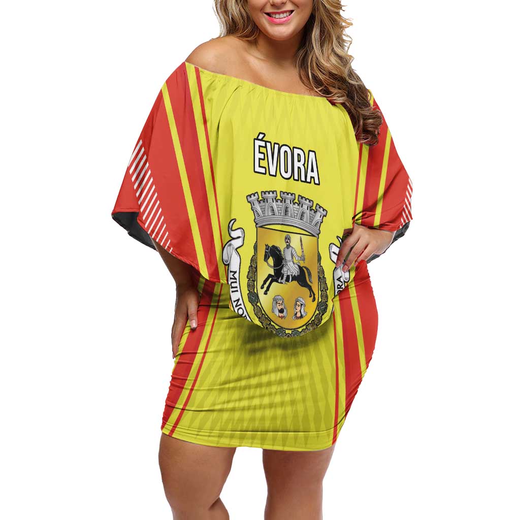 Personalized Evora Portugal Off Shoulder Short Dress Sporty Style - Wonder Print Shop