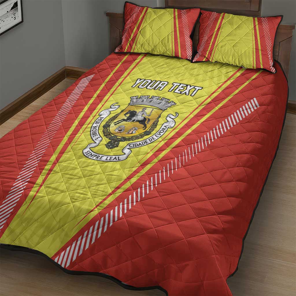 Personalized Evora Portugal Quilt Bed Set Sporty Style - Wonder Print Shop