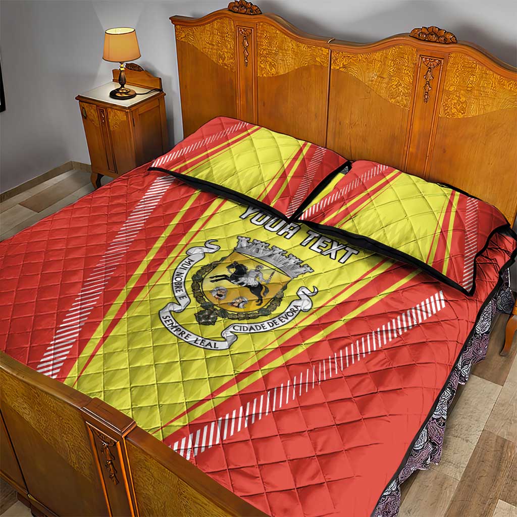 Personalized Evora Portugal Quilt Bed Set Sporty Style - Wonder Print Shop