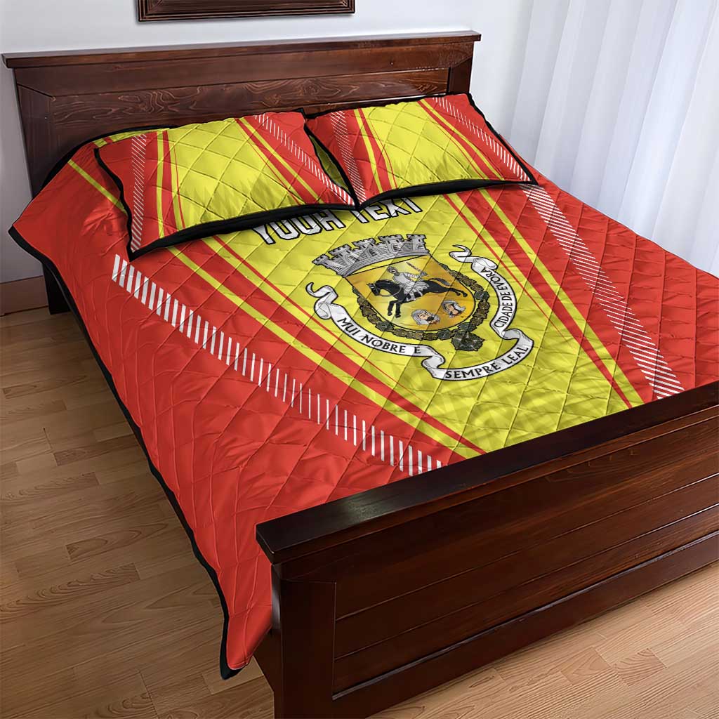 Personalized Evora Portugal Quilt Bed Set Sporty Style - Wonder Print Shop