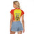 Personalized Evora Portugal Raglan Cropped T Shirt Sporty Style - Wonder Print Shop