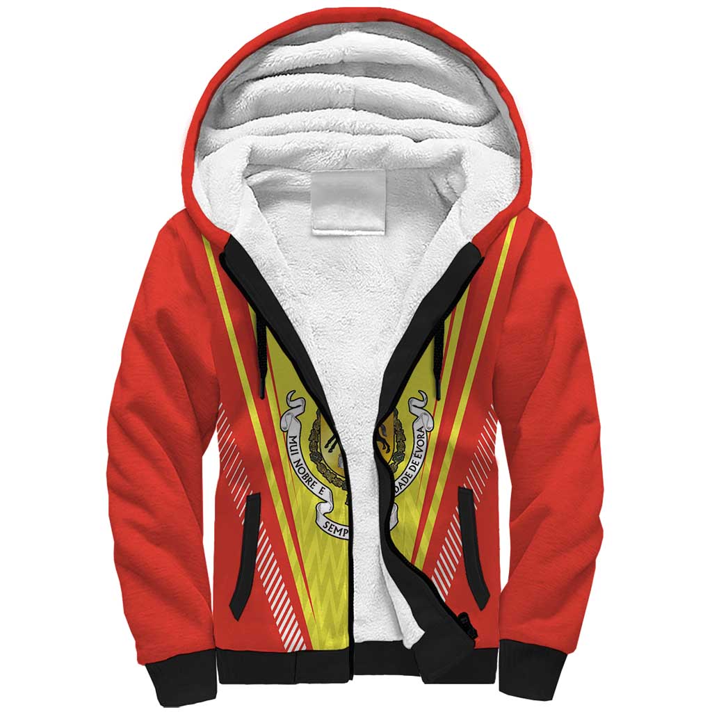 Personalized Evora Portugal Sherpa Hoodie Sporty Style - Wonder Print Shop