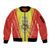 Personalized Evora Portugal Sleeve Zip Bomber Jacket Sporty Style - Wonder Print Shop