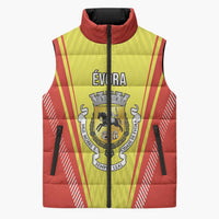 Personalized Evora Portugal Sleeveless Puffer Jacket Sporty Style - Wonder Print Shop