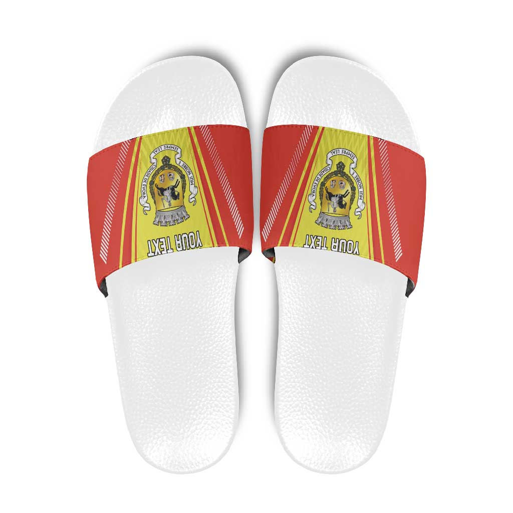 Personalized Evora Portugal Slide Sandals Sporty Style - Wonder Print Shop