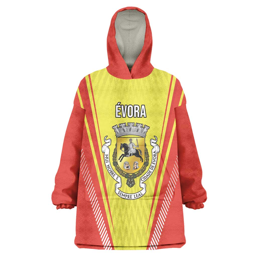 Personalized Evora Portugal Wearable Blanket Hoodie Sporty Style - Wonder Print Shop