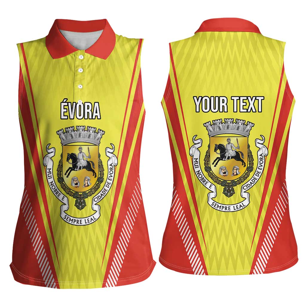 Personalized Evora Portugal Women Sleeveless Polo Shirt Sporty Style - Wonder Print Shop