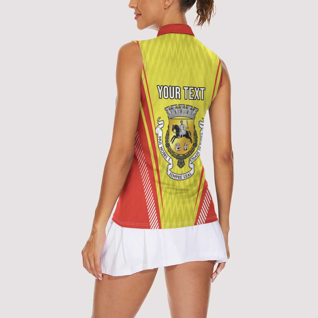 Personalized Evora Portugal Women Sleeveless Polo Shirt Sporty Style - Wonder Print Shop
