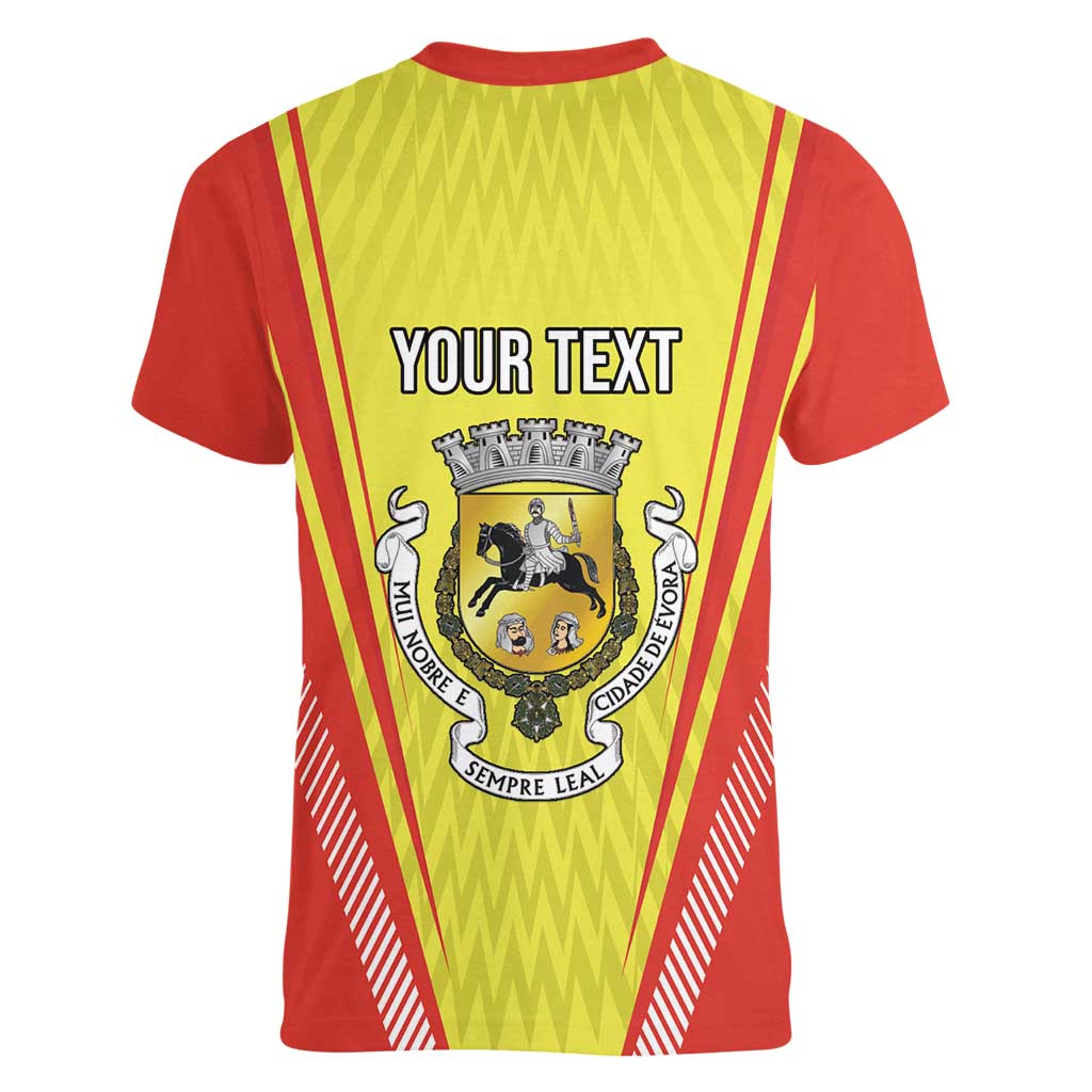 Personalized Evora Portugal Women V-Neck T-Shirt Sporty Style - Wonder Print Shop