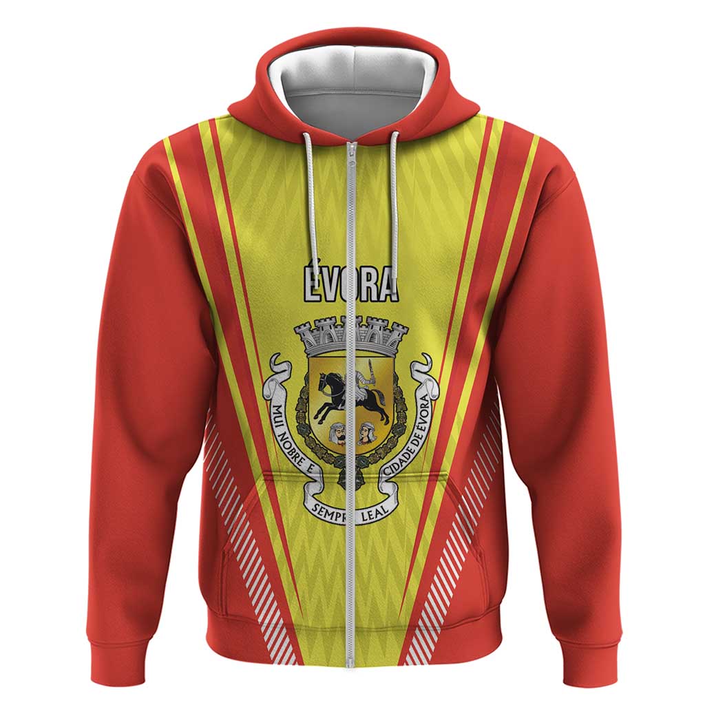 Personalized Evora Portugal Zip Hoodie Sporty Style - Wonder Print Shop
