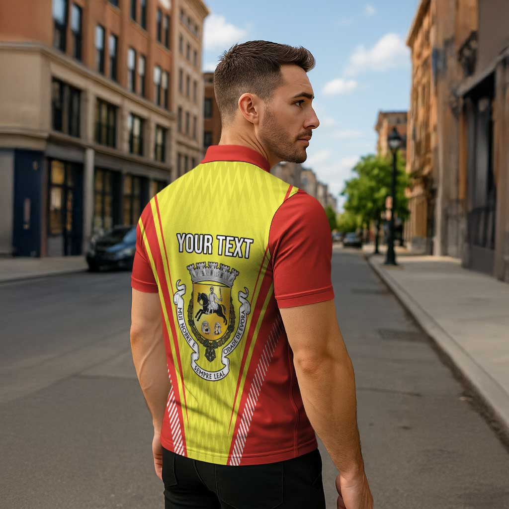 Personalized Evora Portugal Zipper Polo Shirt Sporty Style - Wonder Print Shop