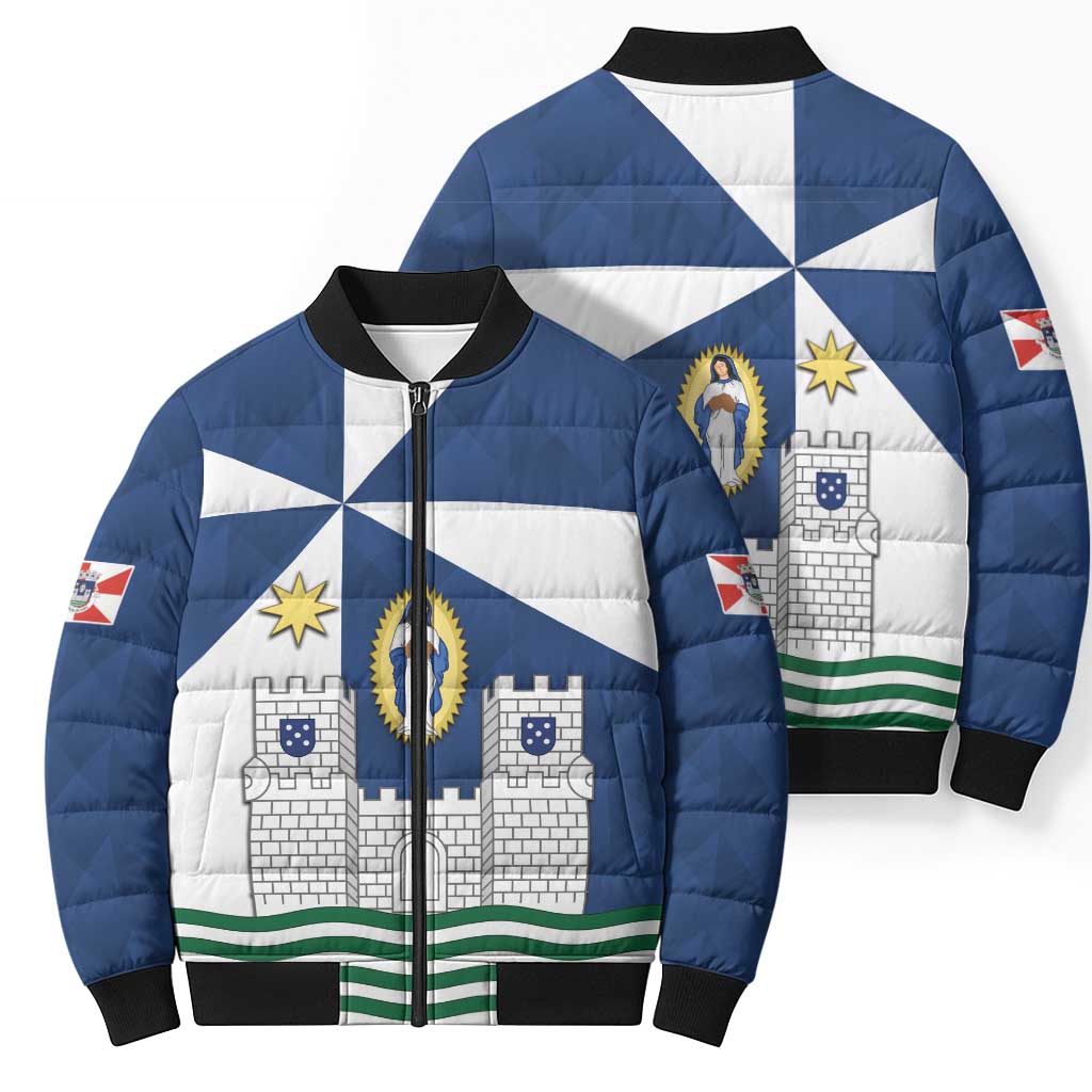 Faro Portugal Bomber Puffer Jacket Sporty Style - Wonder Print Shop