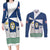 Faro Portugal Couples Matching Long Sleeve Bodycon Dress and Long Sleeve Button Shirt Sporty Style - Wonder Print Shop