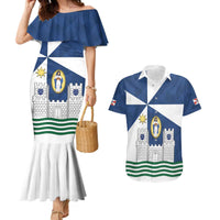 Faro Portugal Couples Matching Mermaid Dress and Hawaiian Shirt Sporty Style - Wonder Print Shop