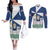 Faro Portugal Couples Matching Off The Shoulder Long Sleeve Dress and Long Sleeve Button Shirt Sporty Style - Wonder Print Shop