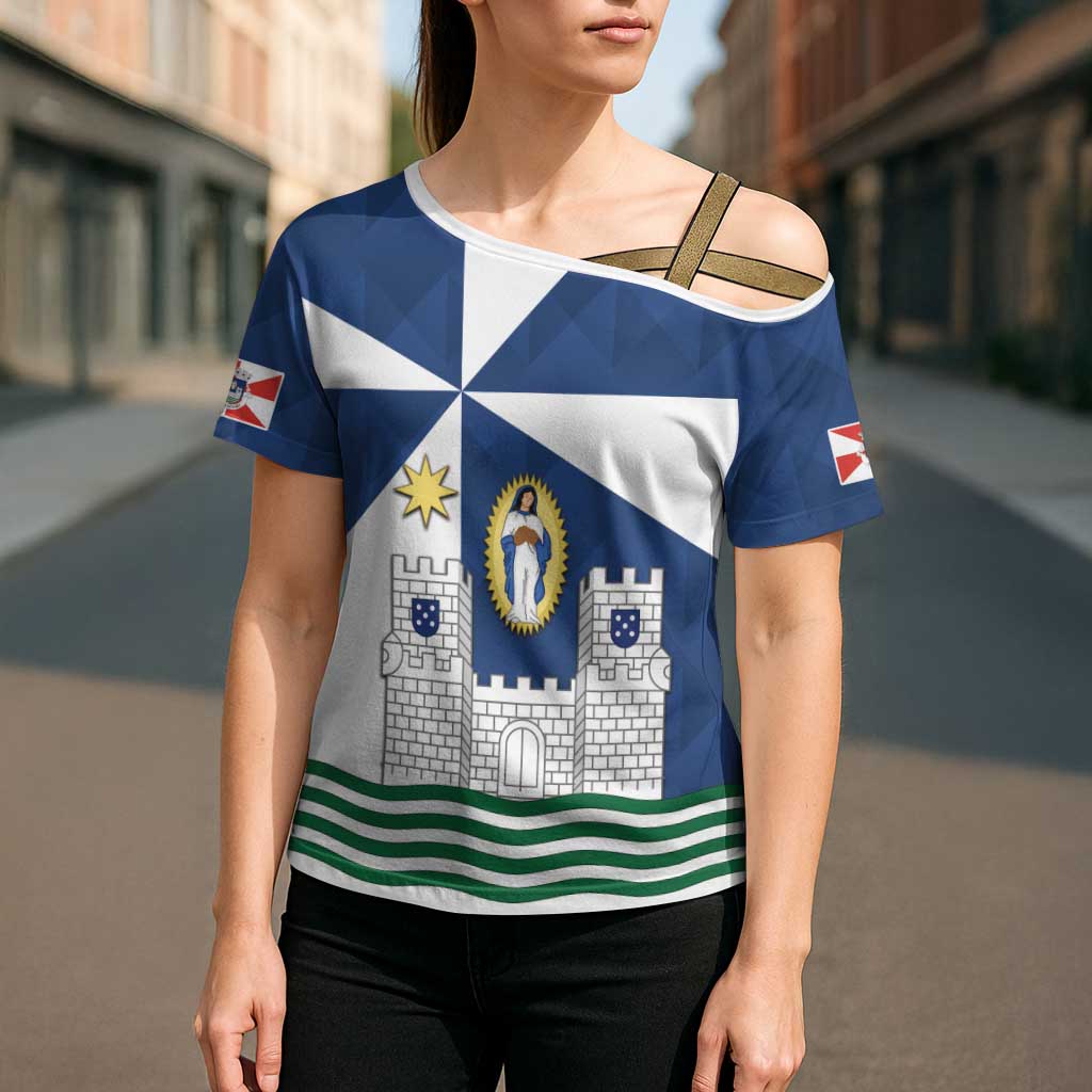 Faro Portugal Cross Shoulder Shirt Sporty Style - Wonder Print Shop